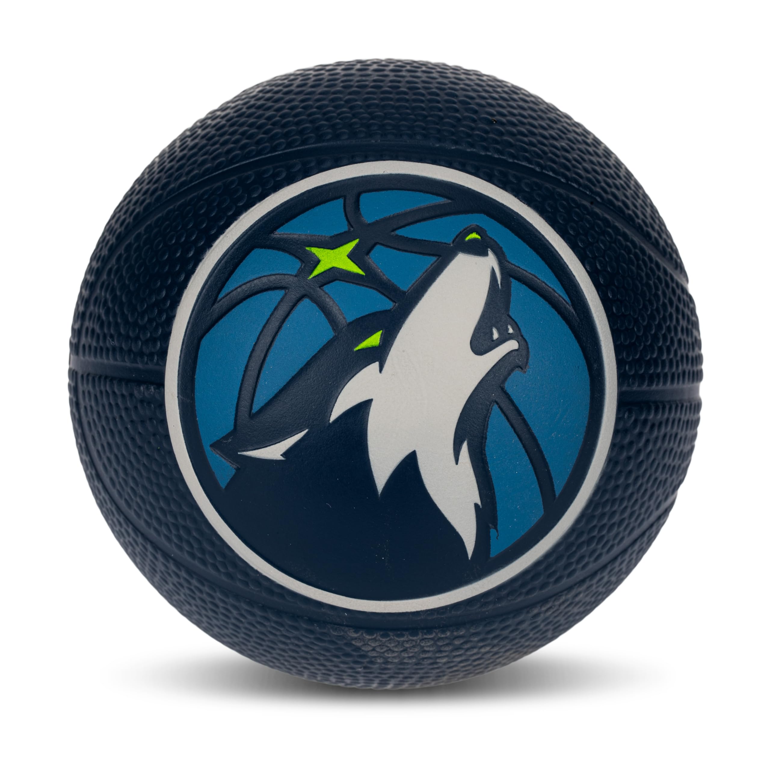 Franklin Sports Nba Minnesota Timberwolves Mini Foam Basketball - Kids 5.5'' Inch Toy Basketball For Over The Door + Mini Indoor