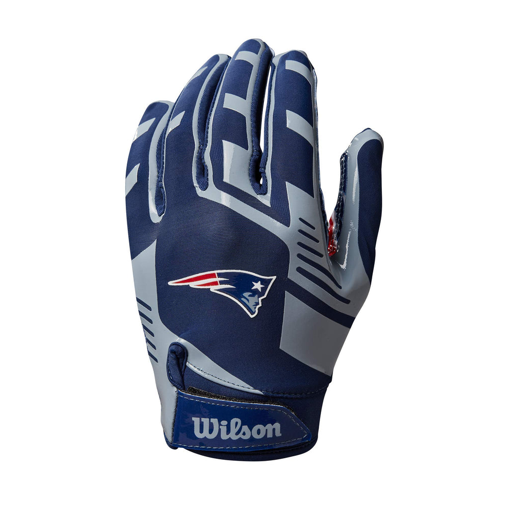 Wilson Nfl Stretch Fit Football Gloves - Youth, New England Patriots