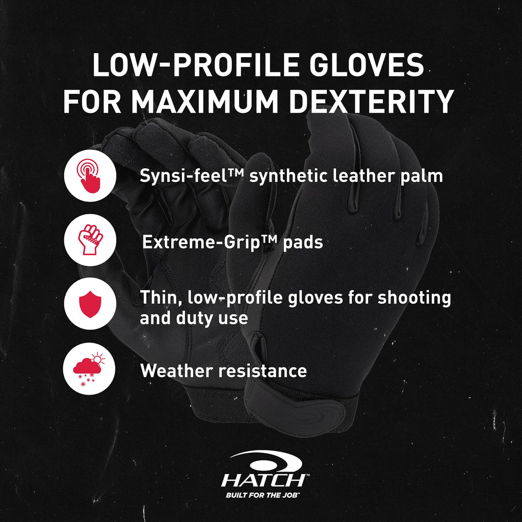 Hatch Specialist All-Weather Shooting Duty Glove, Black, Small