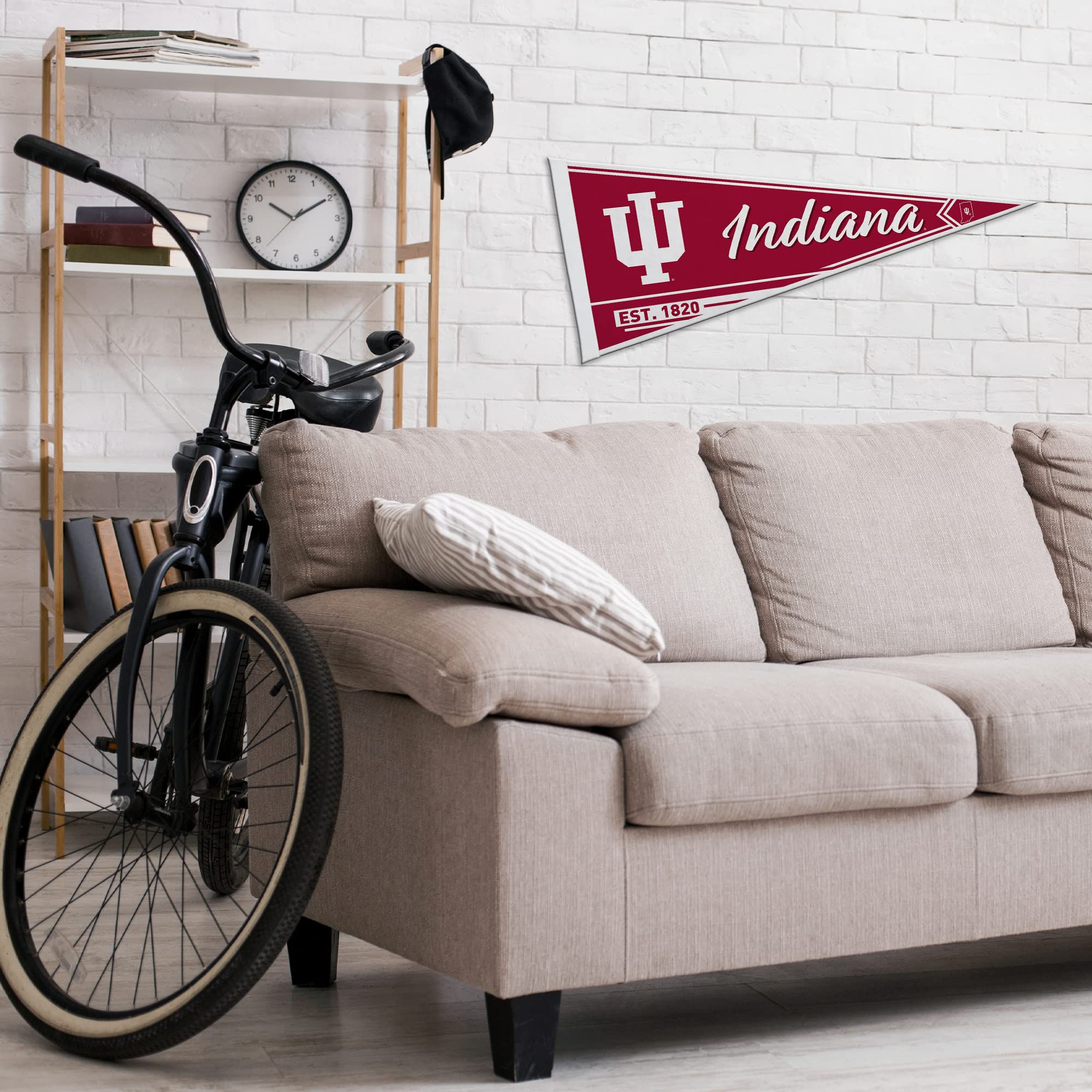 Rico Industries Ncaa Indiana Hoosiers Classic 12'' X 30'' Felt Wall D  Cor Pennant - Great For Home/Bed Room/Man Cave D  Cor