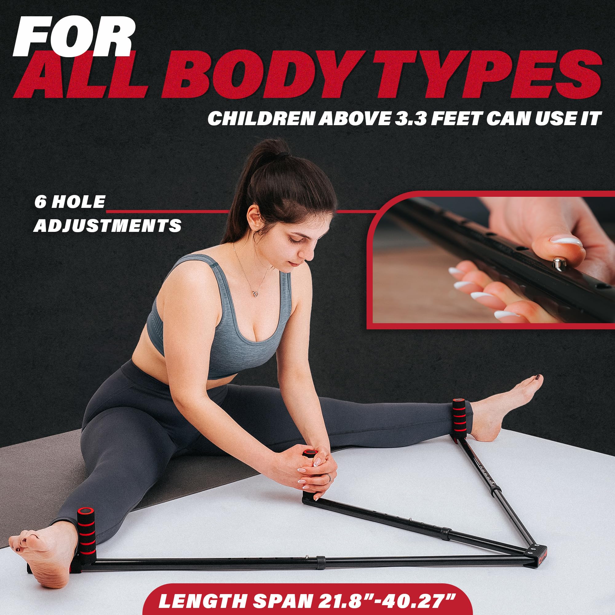3 Bar Leg Stretcher - Stainless Steel Split Machine Mma Equipment Hamstring Stretcher Device Boosts Range Of Motion And Stretchi