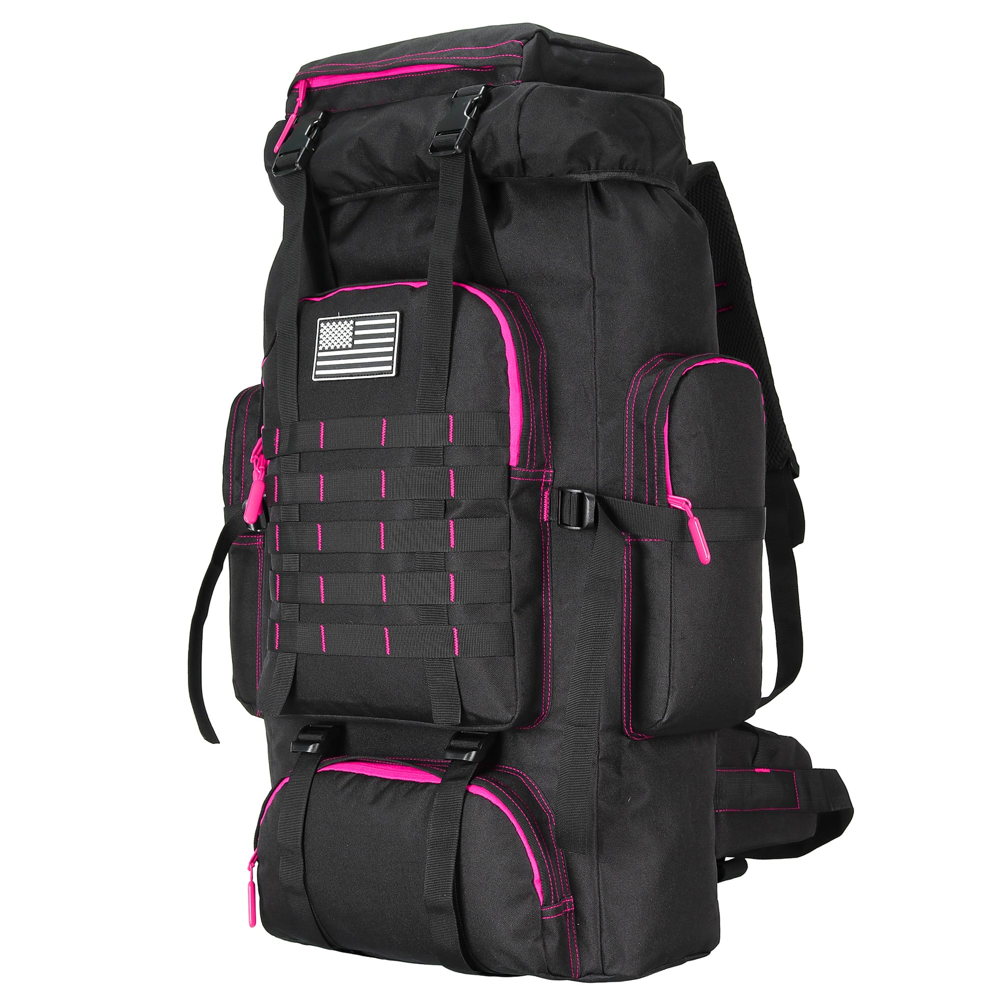 W WINTMING Hiking Backpack for Men 70L/100L Camping Backpack Military Rucksack Molle 3 Days Assault Pack for Climbing