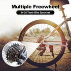 Rainflowwer Shimano 7 Speed Bike Freewheel, Mf-Tz500-7 Bicycle Freewheel 14-28T Multiple Freewheel Cycling Replacement Part
