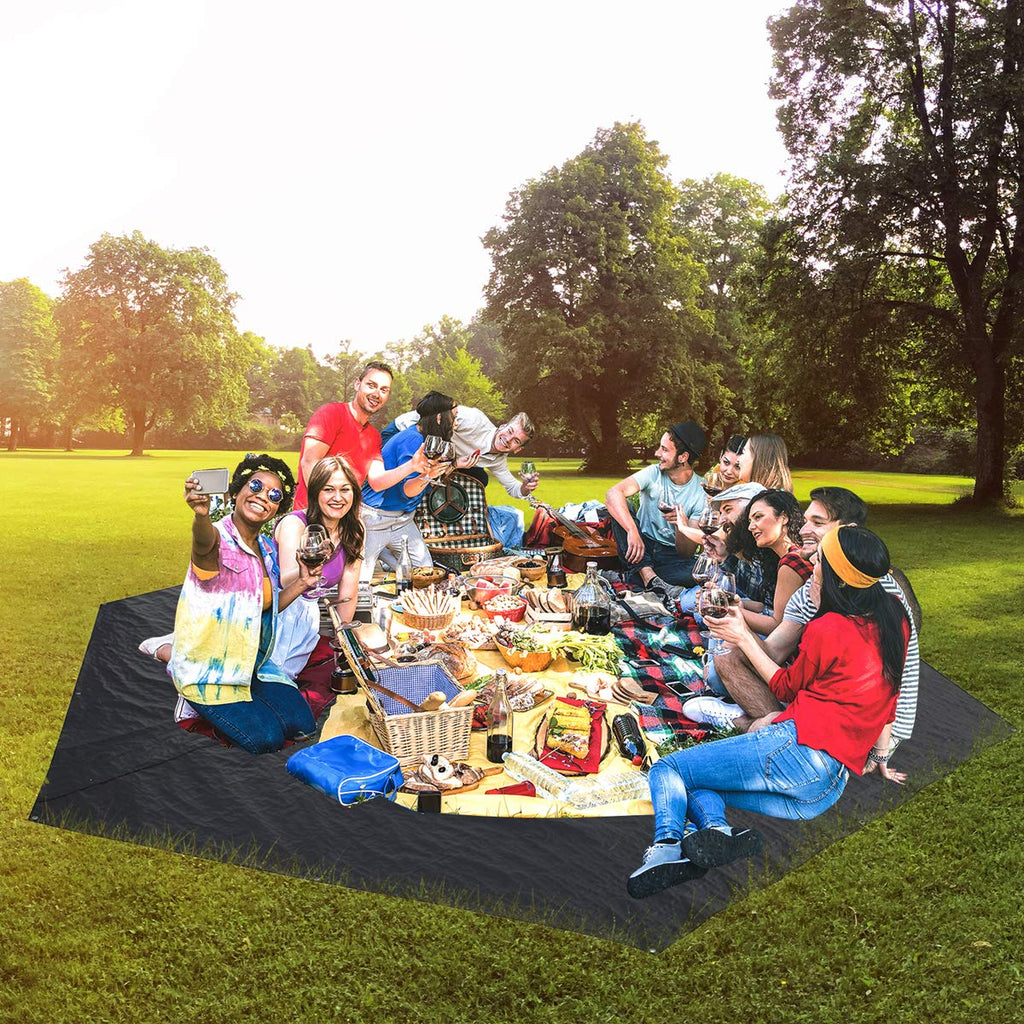 Alvantor Heavy Duty Tarp Waterproof 10X10 Tarpaulin Ground Trailer With Rust Grommet Weather Resistant Cover Outdoor Camping 10