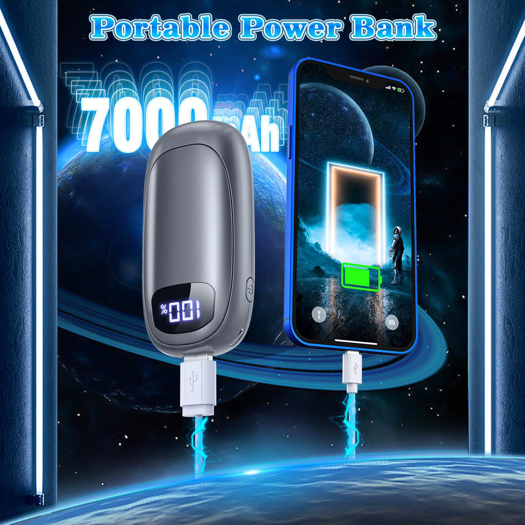 Hand Warmers Rechargeable - 2 Pack Electric Hand Warmers 14000Mah, 16 Hrs Warmth Dual-Sided Heating Max 131?, Reusable Hand Warm
