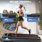 Ancheer Folding Treadmill With Incline, 2.5Hp Under Desk Treadmill For Home, 300Lbs Low Noise Walking Pad With Remote Control An
