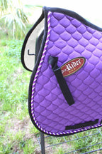 Professional Equine Horse Quilted All Purpose English Saddle Pad Tack Trail Riding Purple 72F05