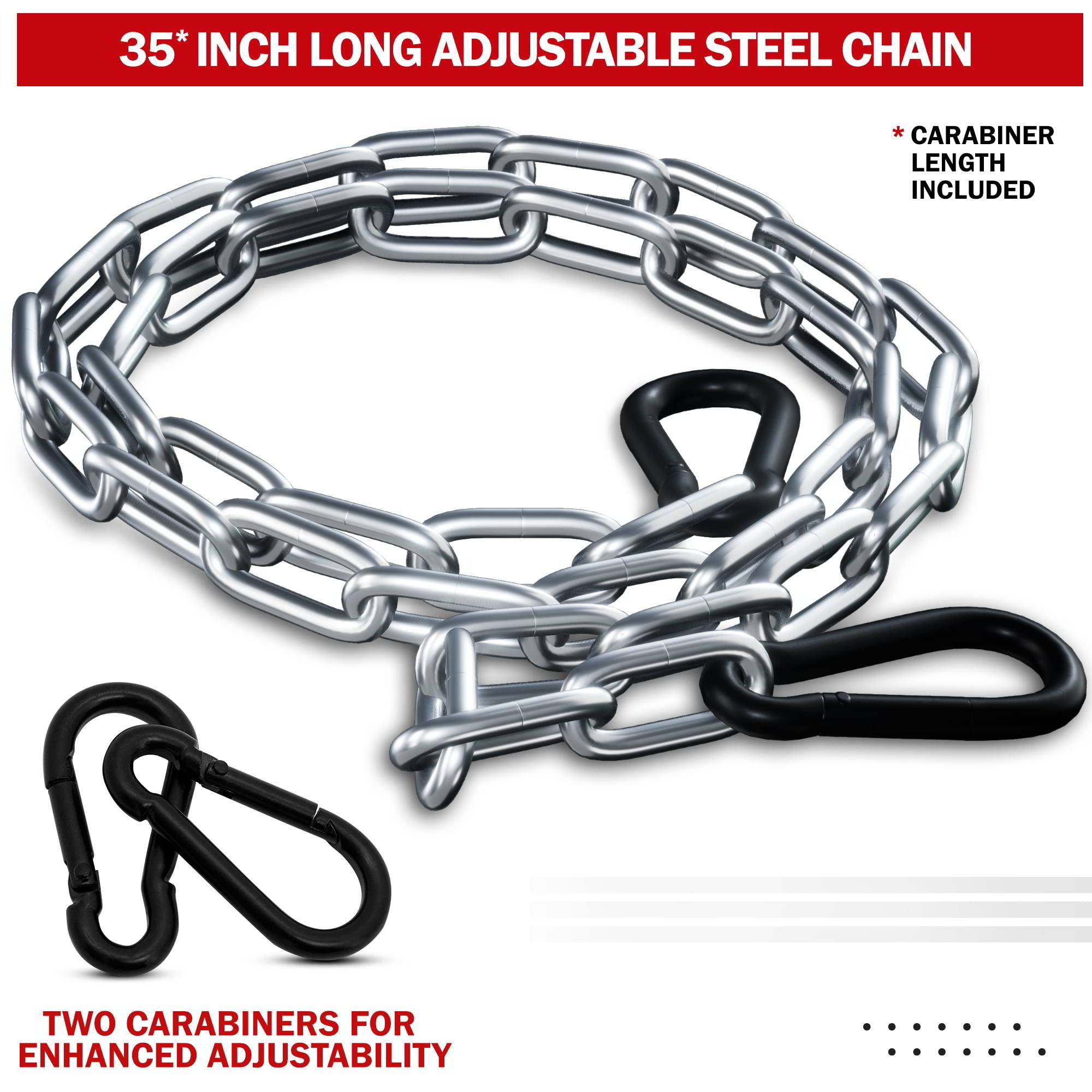 Rdx Neck Harness Weight Lifting Training, Head Harness Exerciser, 4Mm Padded Neck Builder, 90Cm Long Adjustable Steel Chain, Gym