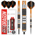 Red Dragon Amberjack 2: 21G Tungsten Darts Set With Flights And Shafts (Stems)