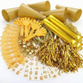 Soulchen 360 Pcs Gold Team Spirit Accessories Bulk Field Day Accessories Pep Rally Color War Camp Spirit Events Party Items Chee