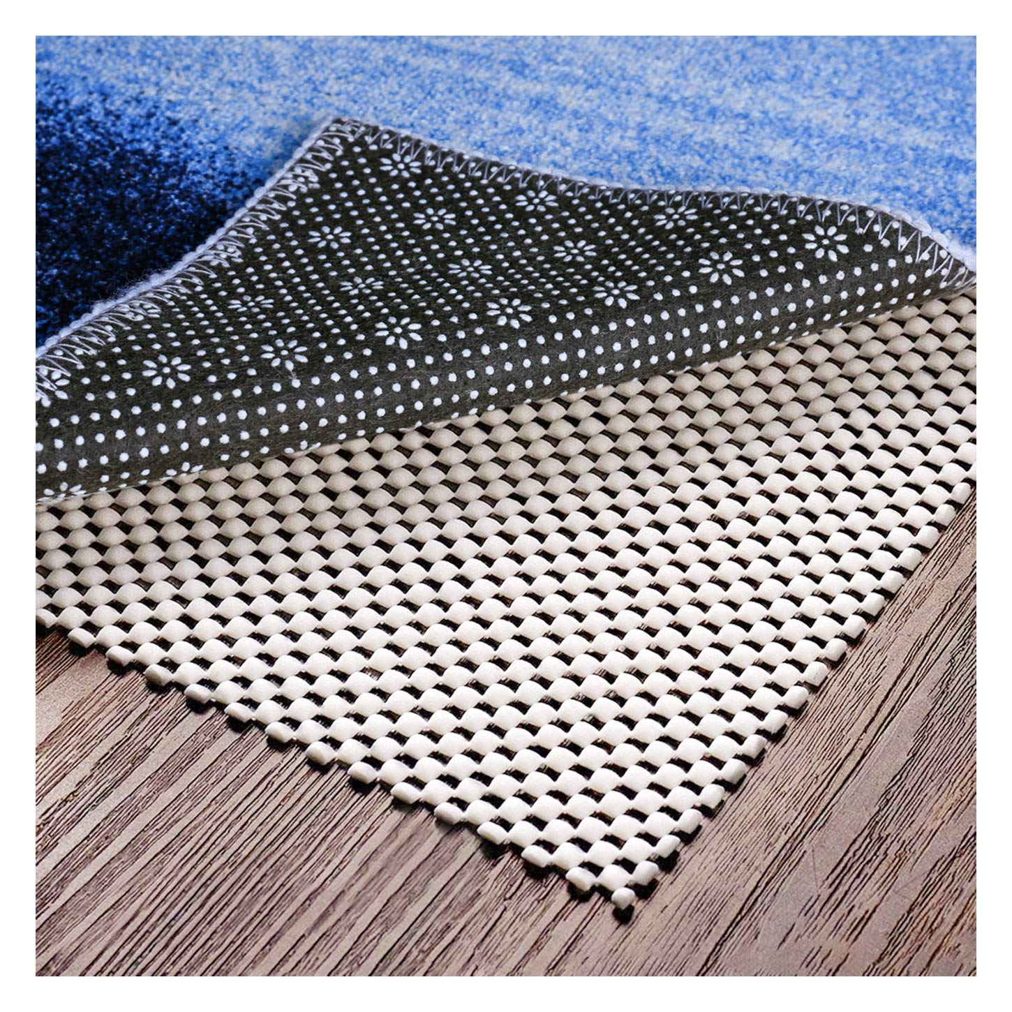 Non Slip Area Rug Pad Gripper - 9X12 Strong Grip Carpet Pad For Area Rugs And Hardwood Floors, Provides Protection And Cushion