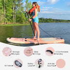 Niphean Inflatable Stand Up Paddle Board with SUP Accessories, Anti-Slip EVA Deck, 106 Inflatable Paddle Boards for Adults & You