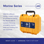 Adventure Medical Kits Marine Series Medical Kit - 600 - Boat First Aid Kit For 8 People 12 Hours From Care - Includes Emergency