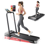 Acezoe 2-in-1 Foldable Treadmill with 3-Level 10% Incline, Walking Pad for Home Small Office, Compact Portable Under Desk Treadm