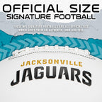 Franklin Sports Nfl Jacksonville Jaguars Autograph Football - Official Size White Panel Souvenir Football For Autographs + Signa