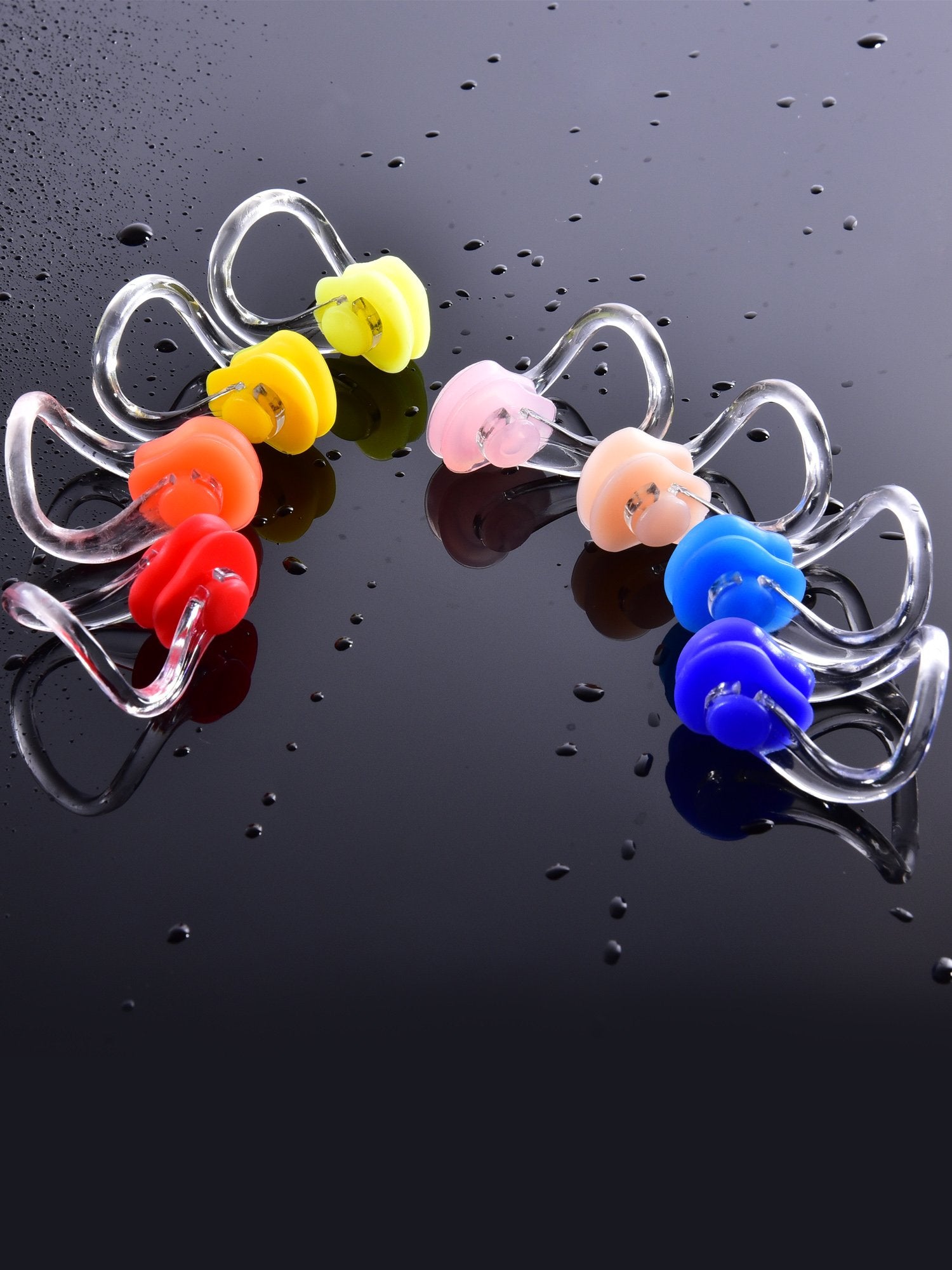 Satinior 14 Pieces Silicone Nose Clip Surfing Nose Plug Waterproof Nose Protector For Swimming And Training (Color Set 1)