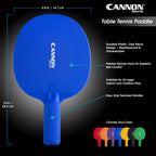 Cannon Sports Table Tennis Paddle - Unbreakable And Weather Resistant For Indoor/Outdoor (Royal Blue)