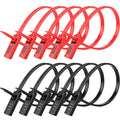 Novabright 10 Pack Zip Tie Lock 3-Digit Adjustable Cable Lock with Stainless Steel Core for Bike, Helmets, Stroller, French Door