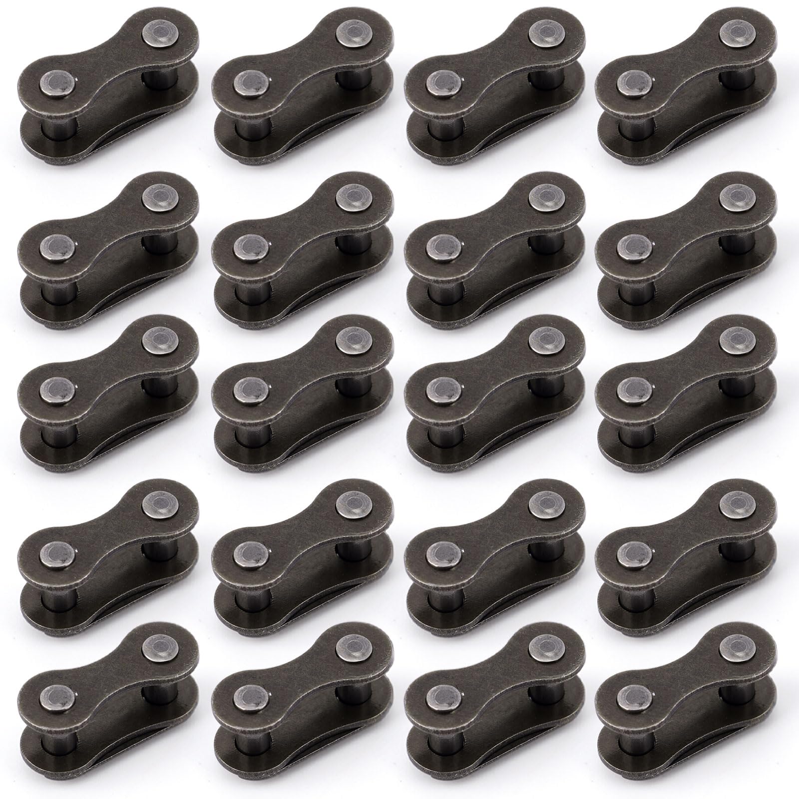 20pcs Bike Chain Master Links for Bicycle Missing Link, Alloy Quick Release Chain Connector Links for Single Speed Bike Chains R