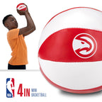 Franklin Sports Nba Atlanta Hawks Toy Basketballs - 2 Pack Of Kids Soft Mini Basketballs For Over The Door + Indoor Hoops - Nba