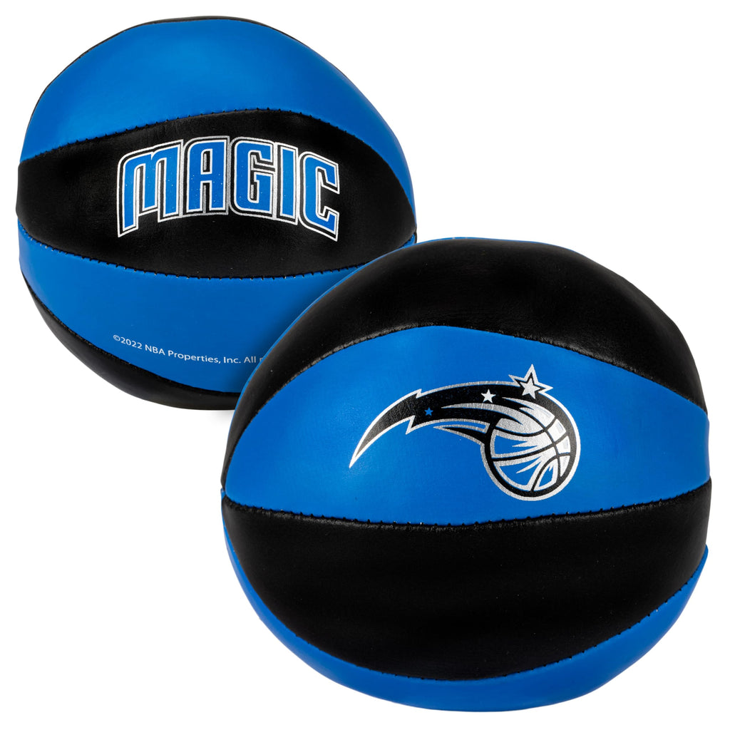 Franklin Sports Nba Orlando Magic Toy Basketballs - 2 Pack Of Kids Soft Mini Basketballs For Over The Door + Indoor Hoops - Nba