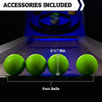 Hall of Games 108 Roll and Score with LED Lights and Electronic Scorer, Brown/Black,9 Foot