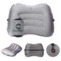 Crisonky Camping Pillow - Inflatable Pillow - Travel Pillows For Backpacking & Airplane, Lumbar Support 2.0 Blow Up Pillow, Ultr