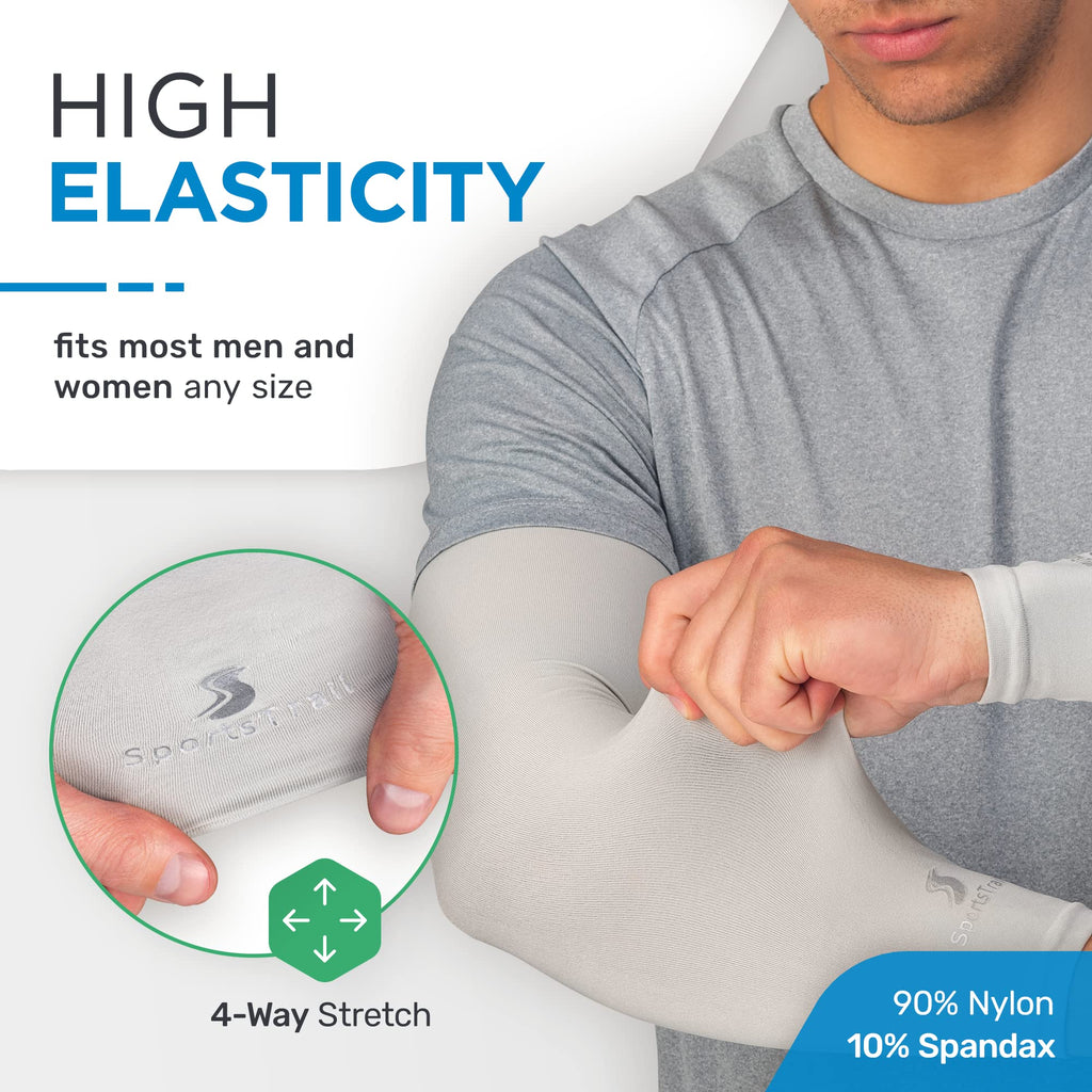 Sportstrail Cooling Arm Sleeves For Men & Women - Breathable, Moisture-Wicking Arm Sleeves For Women, Men & Kids