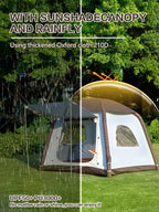 Dancoom 6-8 Person Inflatable Tent For Camping, 96.8 Ft Large Camping Tent Includes Tarps,3000Mm Waterproof Easy Setup Glamping