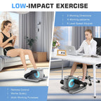 Ancheer Under Desk Elliptical Machine, Electric Seated Pedal Exerciser, Mini Elliptical Machines For Seniors, Lcd Display Monito