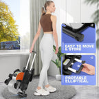 Under Desk Elliptical Portable And Quiet Leg Exerciser While Sitting For Seniors With Remote And App Control, Lcd Display, Elect