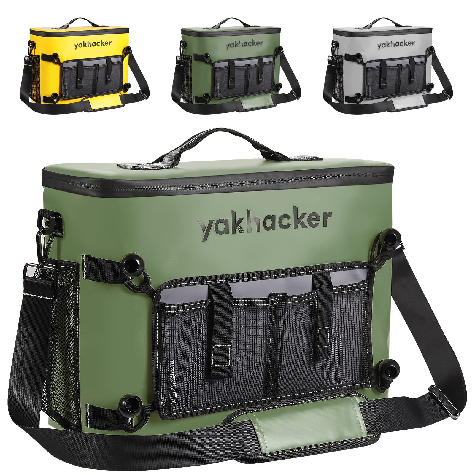 Yakhacker Kayak Cooler Bag, Waterproof Seat Back Cooler With Lawn-Chair Style Seats, Kayak Accessories Portable Ice Chest Cooler