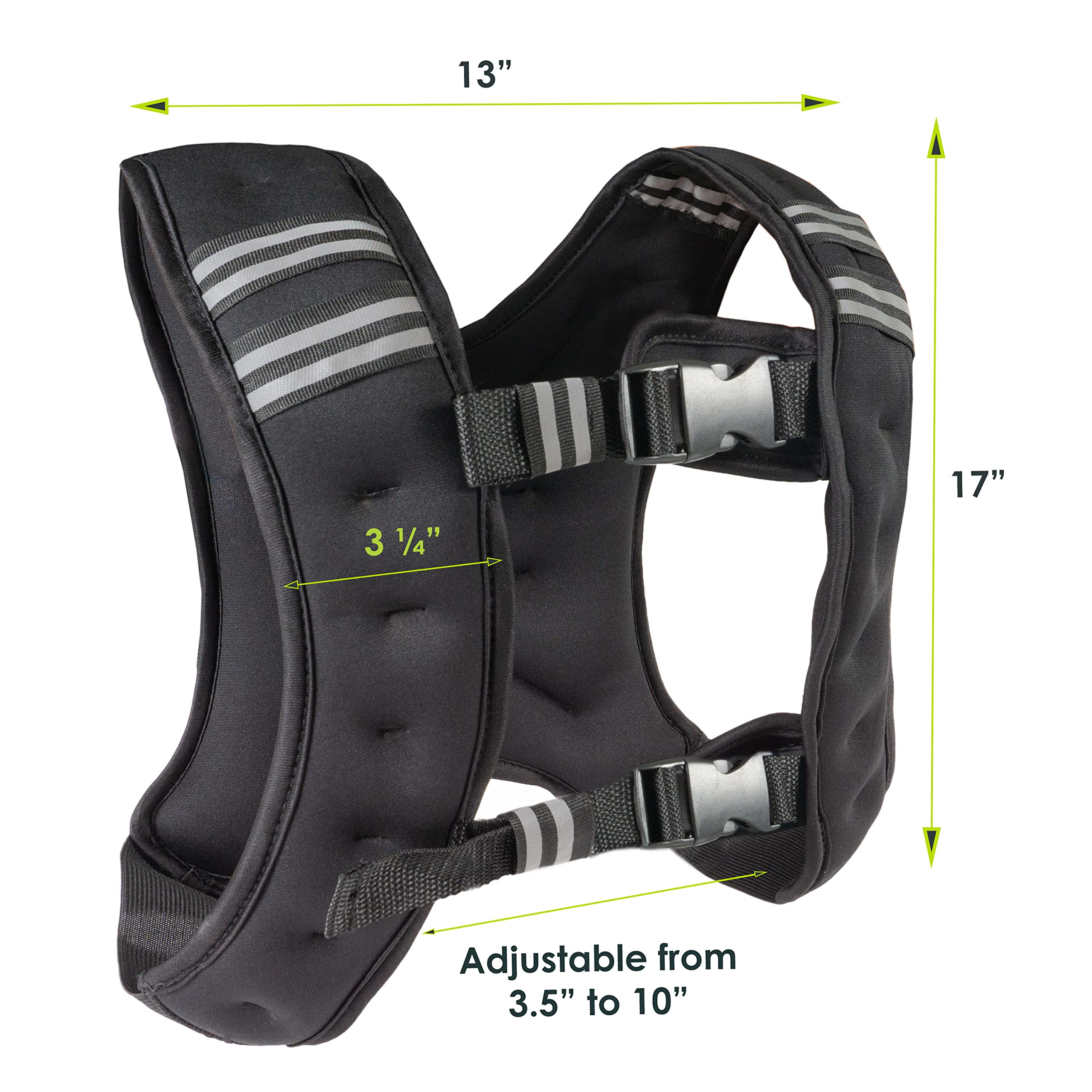 Prosourcefit Exercise Weighted Training Vest For Weight Lifting, Running, And Fitness Body Weight Workouts; Men & Women - 12Lb,