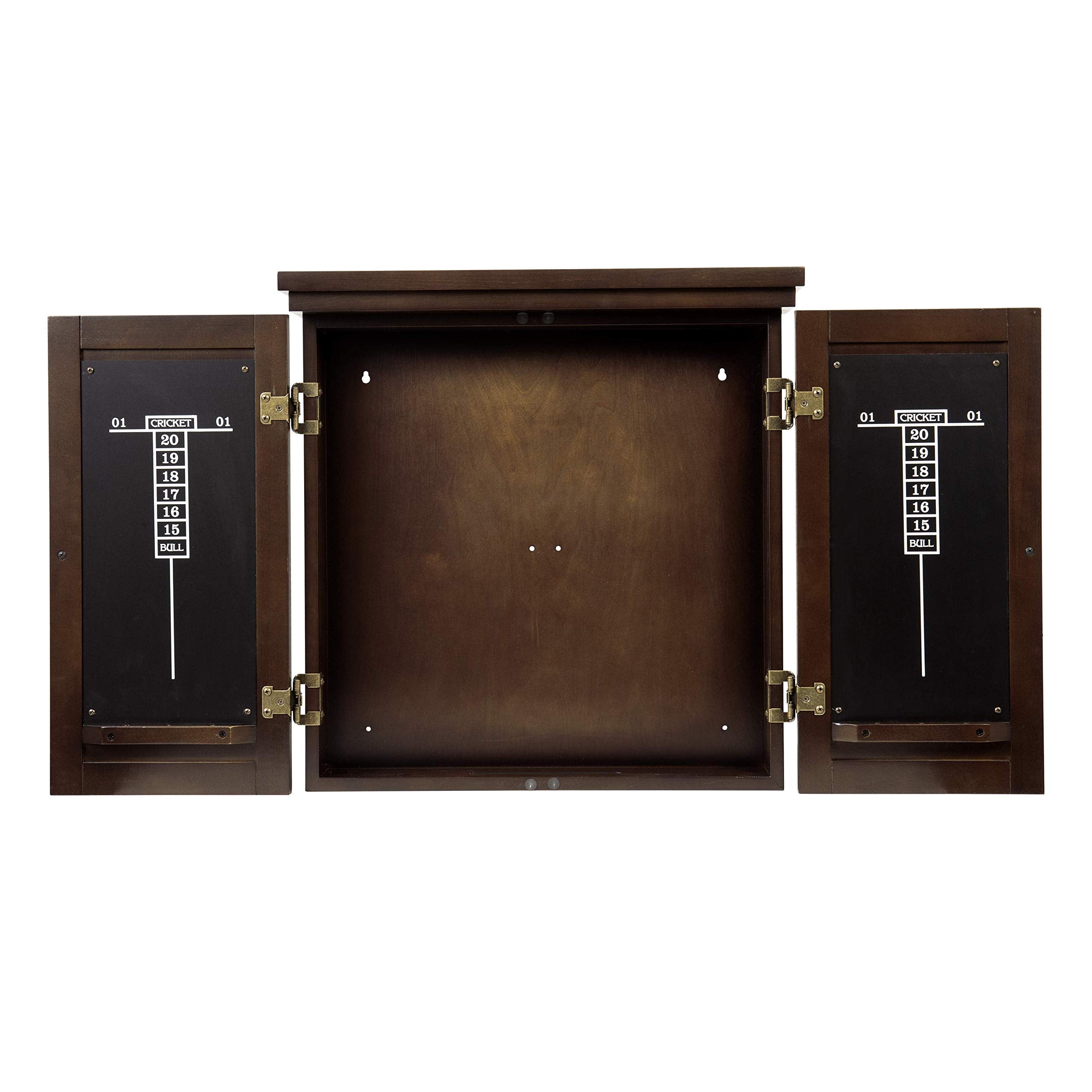 American Legend Traditional Dartboard Cabinet, Brown
