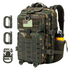Hannibal Tactical 30L Molle Assault Pack, Tactical Backpack Military Army Camping Rucksack With Bottle Holder, 3-Day Pack, Us Wo