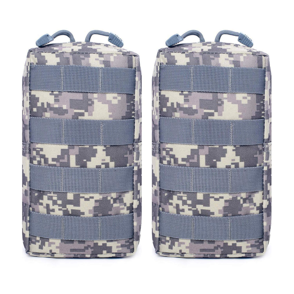 Tacticool 2 Pack Molle Pouches - Tactical Compact Water-Resistant Edc Pouch (2 Pack-Acu)
