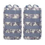 Tacticool 2 Pack Molle Pouches - Tactical Compact Water-Resistant Edc Pouch (2 Pack-Acu)