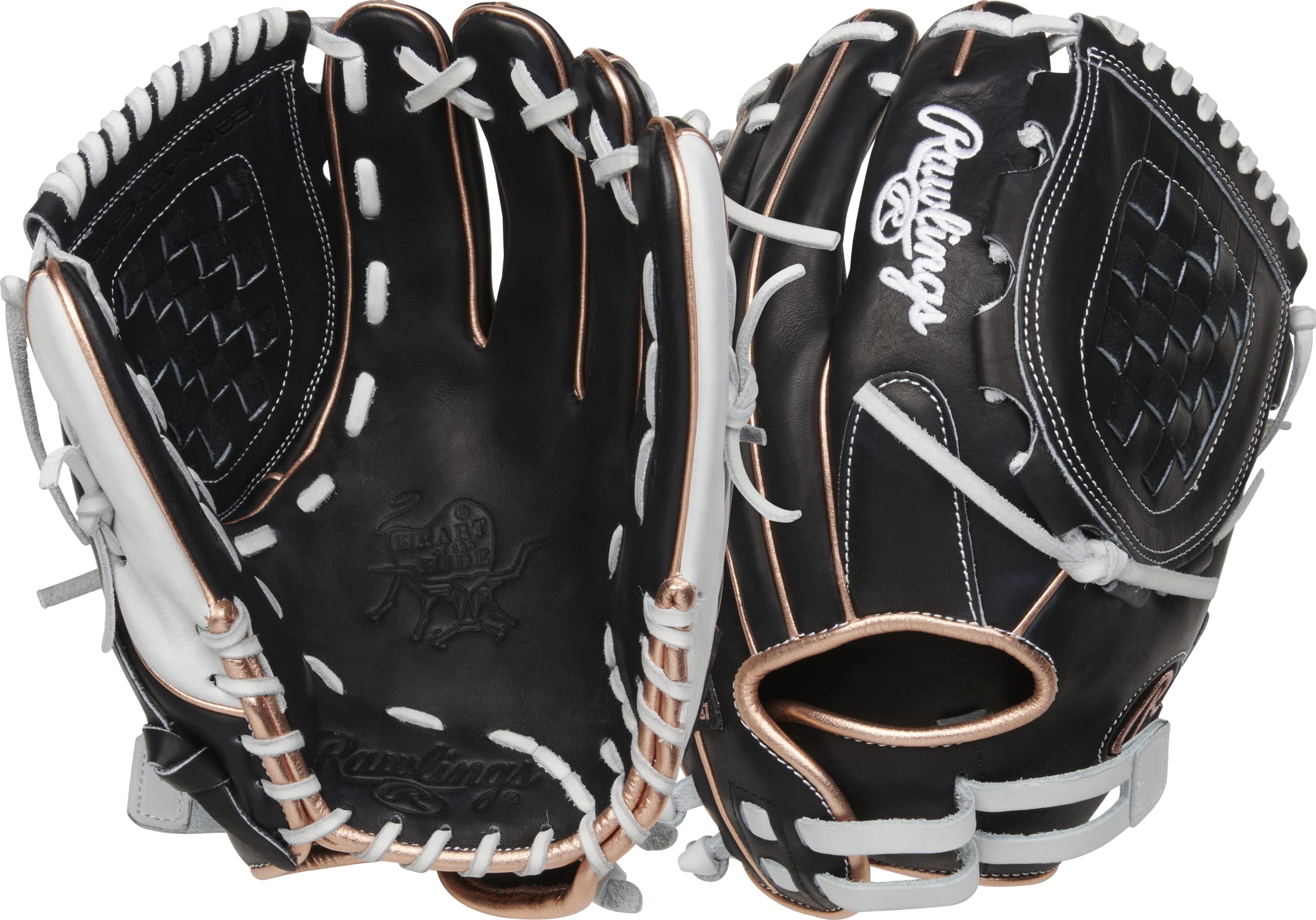 Rawlings | HEART OF THE HIDE Fastpitch Softball Glove | 12 | Basket Web | Left Hand Throw