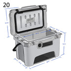 Frosted Frog Desert Camo 20 Quart Ice Chest Heavy Duty High Performance Roto-Molded Commercial Grade Insulated Cooler