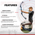 Genesis Archery Compound Bow, W/ Adjustable Riser, Original, Draw Hand - Right, Blue