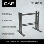 Cap Barbell 24'' Utility Rack For Dumbbells, Medicine Balls And Kettlebells