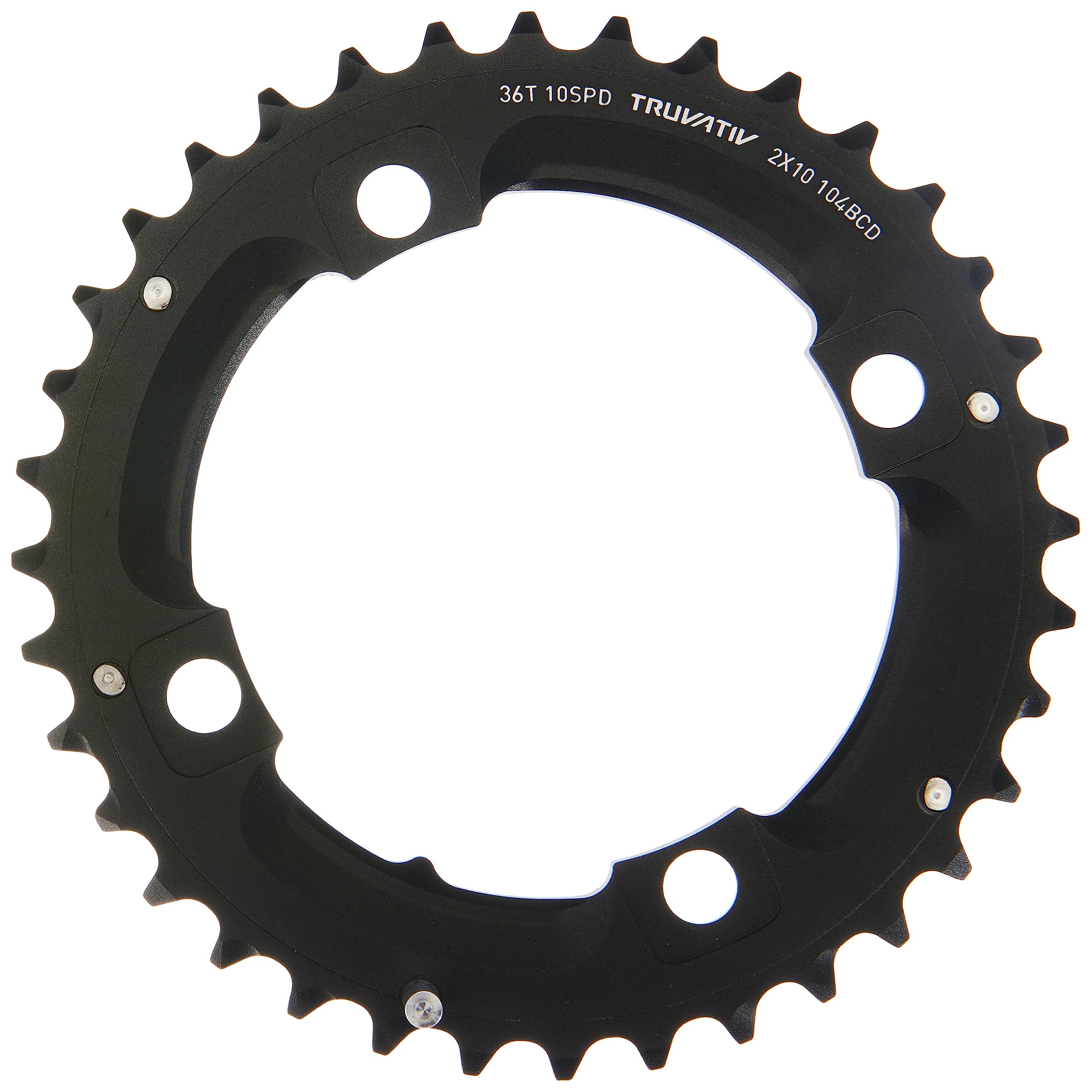 Sram/Truvativ X0 And X9 36T 104Mm Bcd 10 Speed Gxp Chainring With Long Over-Shift Pin, Use With 22T