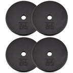 Yes4All Standard 1-Inch Cast Iron Weight Plates - 5Lbs X 4Pcs