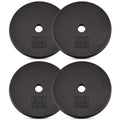 Yes4All Standard 1 Inch Cast Iron Weight Plate - Ideal for Strength Training - 5LB- Set 4pcs