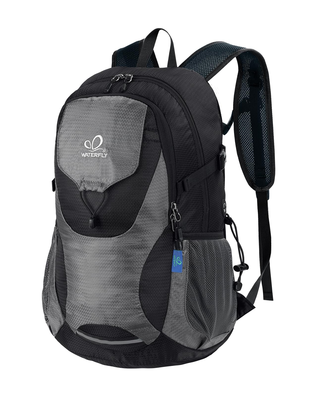 WATERFLY Lightweight Packable Hiking Backpack: 30L Foldable Travel Daypack Ultralight Camping Day Pack for Woman Man