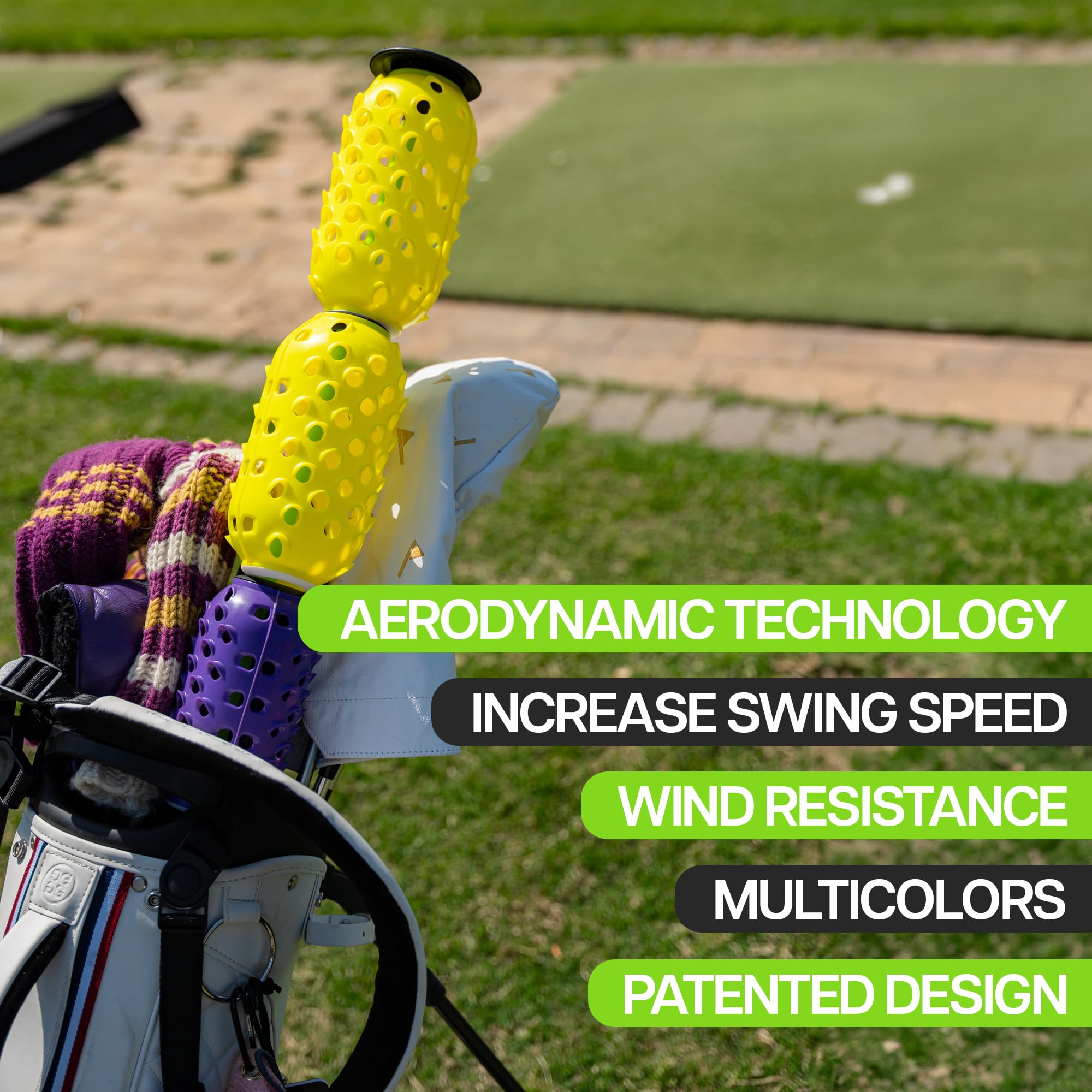 Aero-Swing Golf Swing Speed Trainer Aid And Golf Swing Speed Stick Shaft 39 Inches, Golf Swing Speed Training Practice Equipment