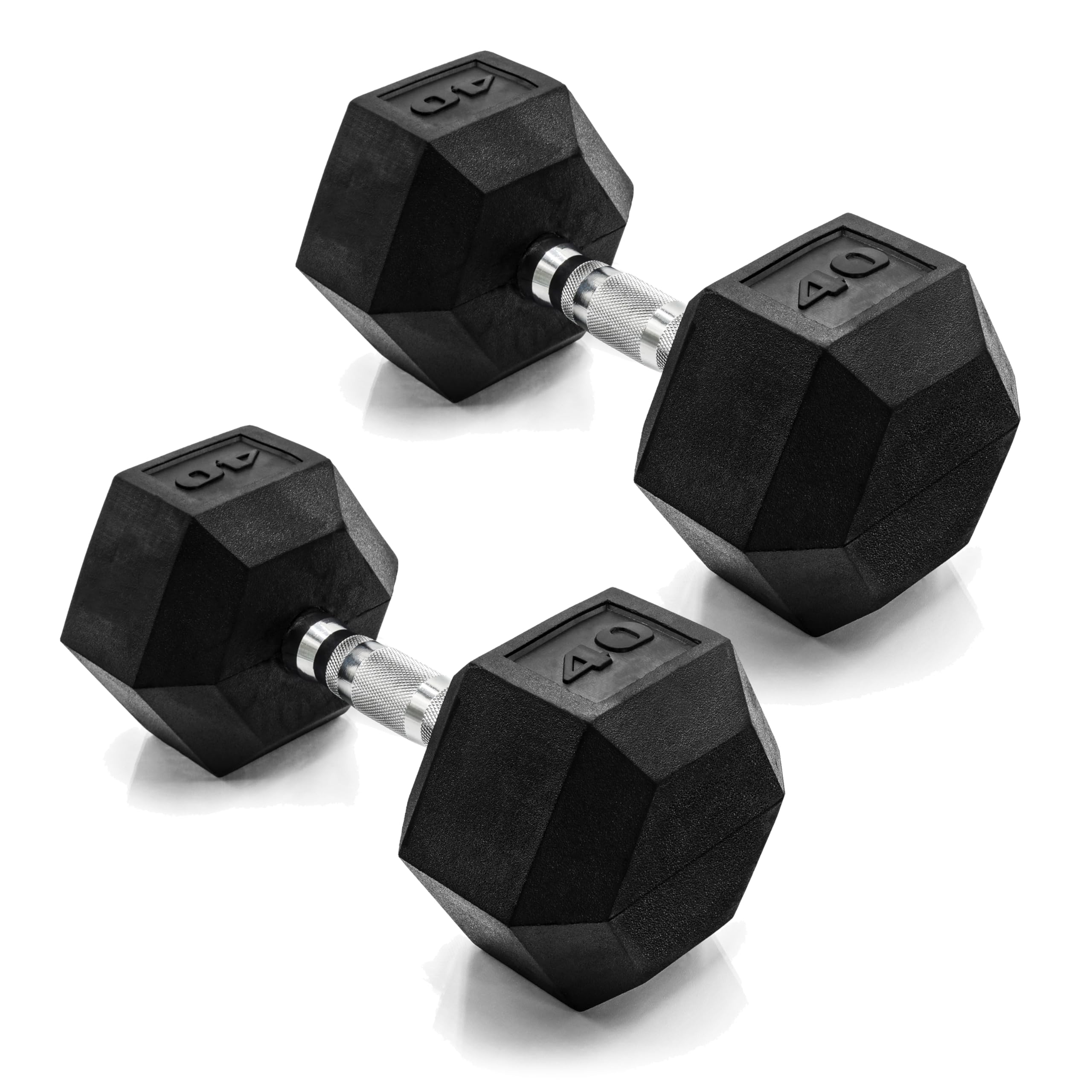 Cap Barbell 40 Lb Pair Coated Hex Dumbbell Weight