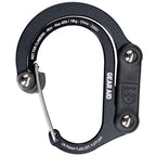 Gear Aid Heroclip Carabiner Gear Clip And Hook (Medium) For Camping, Backpack, And Garage Organization, Stealth Black