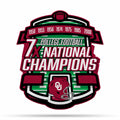 Rico Industries Ncaa Oklahoma Sooners Champ Shape Cut Pennant - Home And Living Room D  Cor - Soft Felt Ez To Hang
