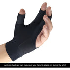 Roaming Quick-Dry Breathable Billiard Shooters Carom Pool Snooker Cue Sport Glove Fits On Left Hand (Red-Left Hand, L/Xl)